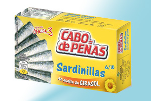 Small Sardines in sunflower oil Cabo de Peñas