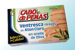 Tuna belly fillets in olive oil Cabo de Peñas