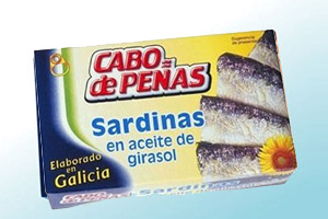 Sardinas en aceite de girasol Cabo de Peñas