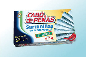 Small Sardines in spicy sauce Cabo de Peñas