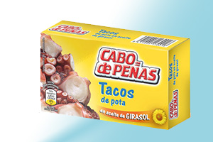 Tacos de Pota en aceite de girasol Cabo de Peñas